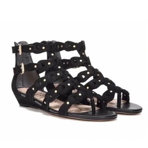 Sam Edelman Draper Cage Gladiator  Black Sandals